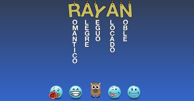 Emoticones para rayan - Emoticones para tu nombre