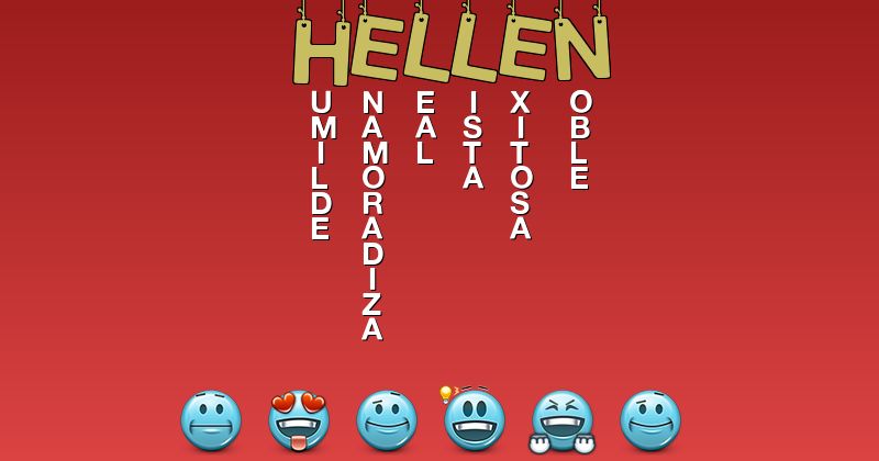 Emoticones para hellen - Emoticones para tu nombre