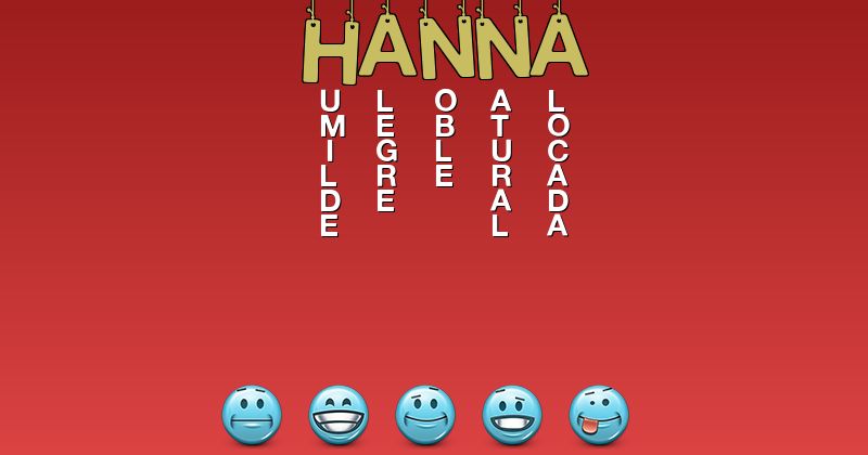 Emoticones para hanna - Emoticones para tu nombre