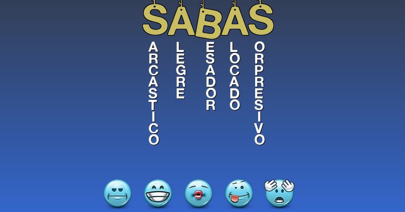 Emoticones para sabas - Emoticones para tu nombre