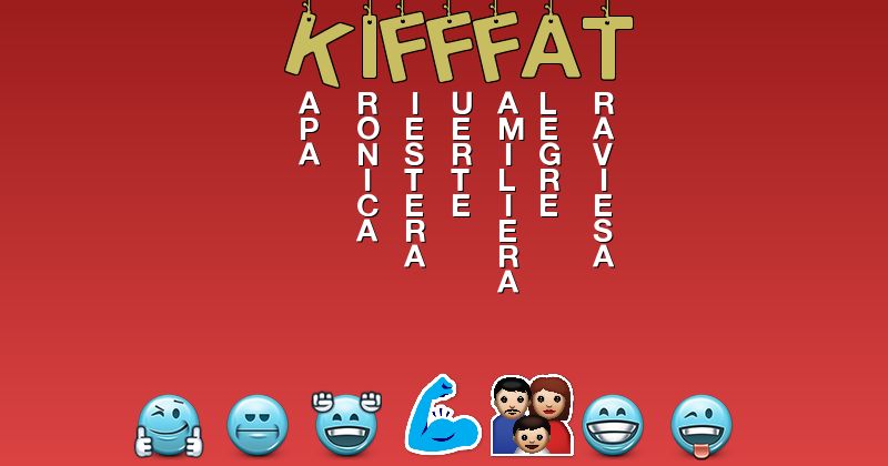 Emoticones para kifffat - Emoticones para tu nombre