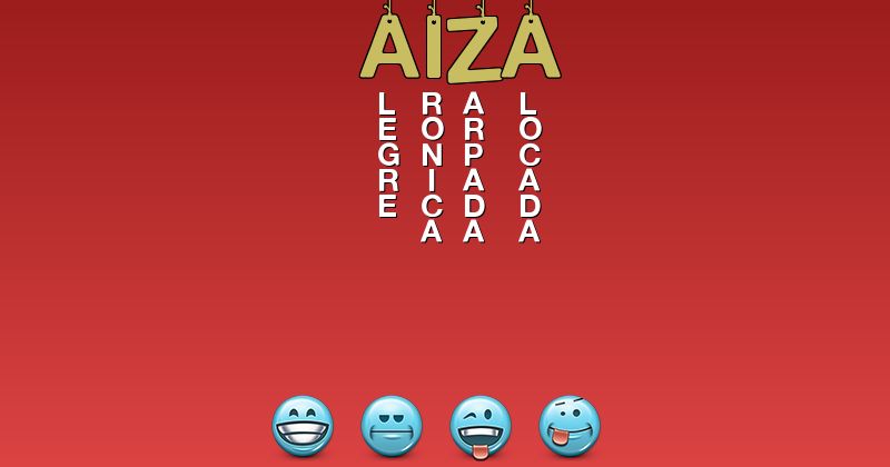 Emoticones para aiza - Emoticones para tu nombre
