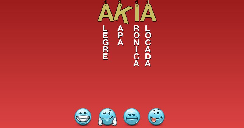 Emoticones para akia - Emoticones para tu nombre