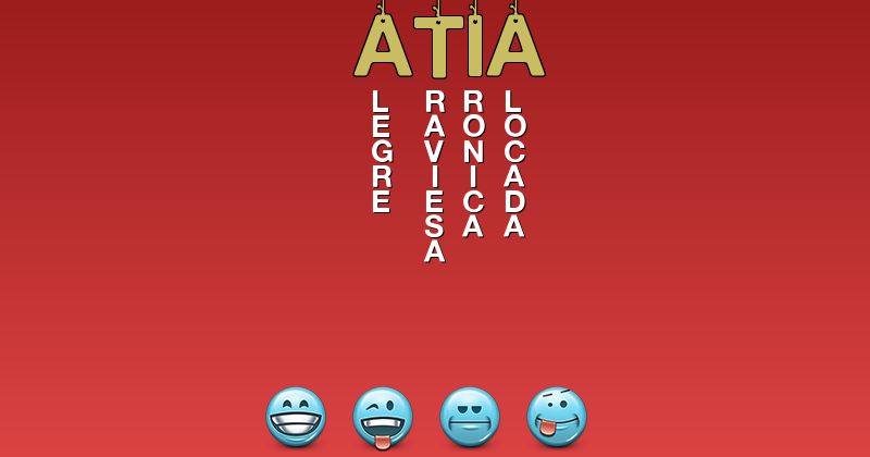 Emoticones para atia - Emoticones para tu nombre