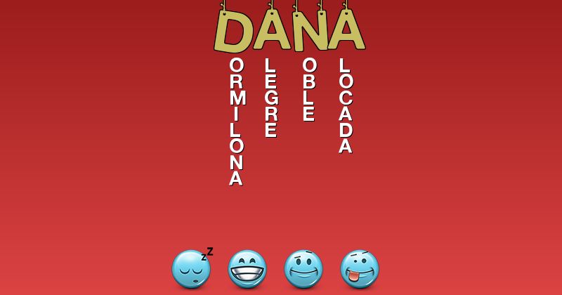 Emoticones para dana - Emoticones para tu nombre