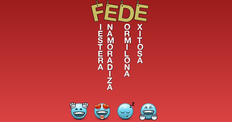 Emoticones para fede - Emoticones para tu nombre