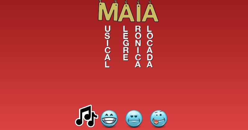 Emoticones para maia - Emoticones para tu nombre
