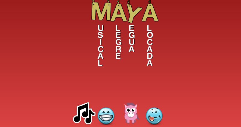 Emoticones para maya - Emoticones para tu nombre