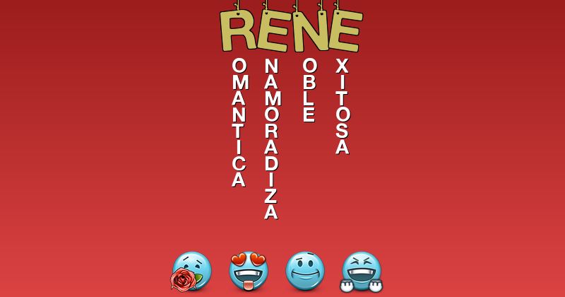 Emoticones para rene - Emoticones para tu nombre