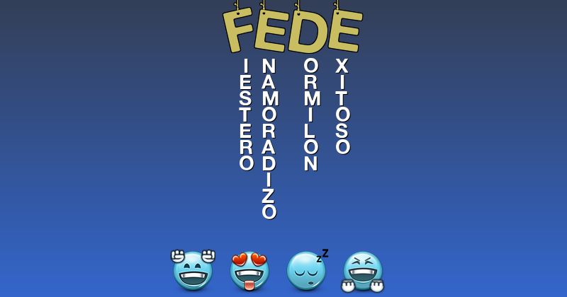 Emoticones para fede - Emoticones para tu nombre