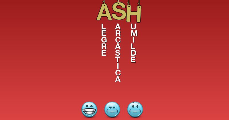 Emoticones para ash - Emoticones para tu nombre