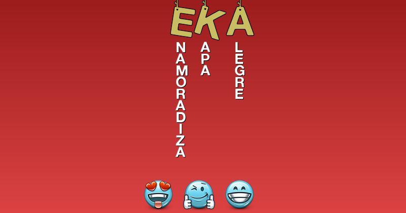 Emoticones para eka - Emoticones para tu nombre