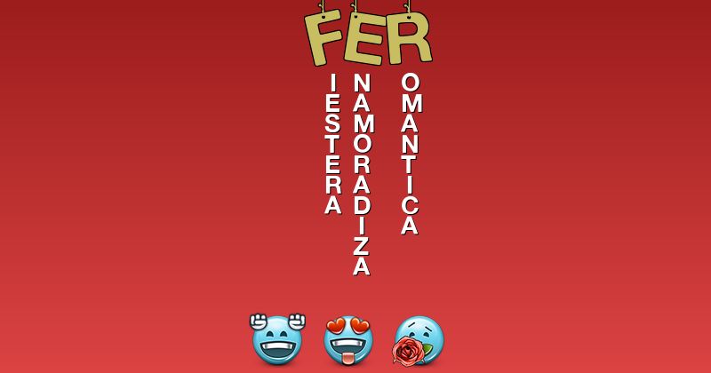 Emoticones para fer - Emoticones para tu nombre