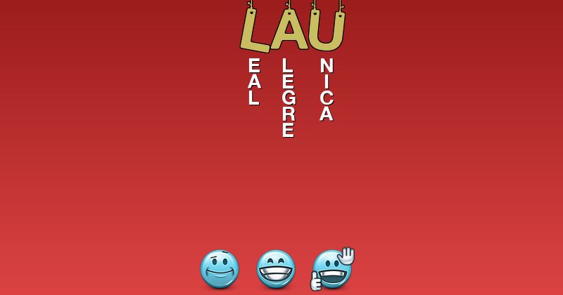 Emoticones para lau - Emoticones para tu nombre