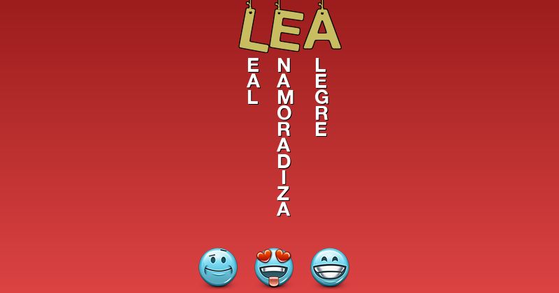 Emoticones para lea - Emoticones para tu nombre