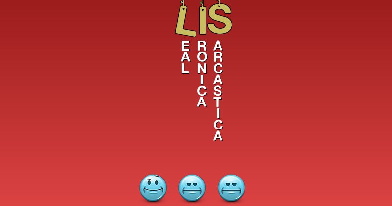 Emoticones para lis - Emoticones para tu nombre