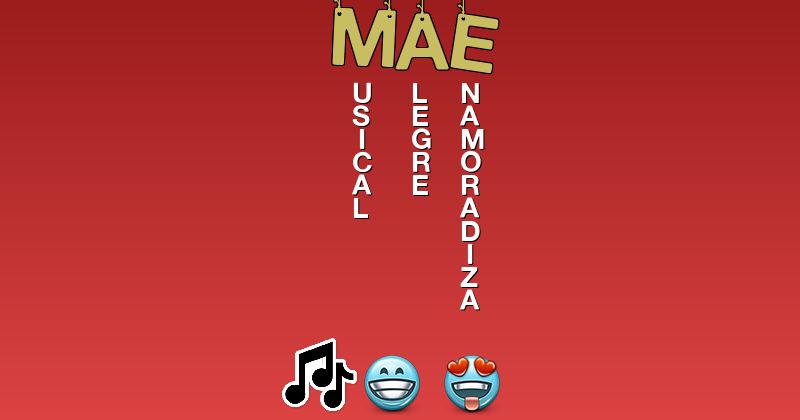 Emoticones para mae - Emoticones para tu nombre