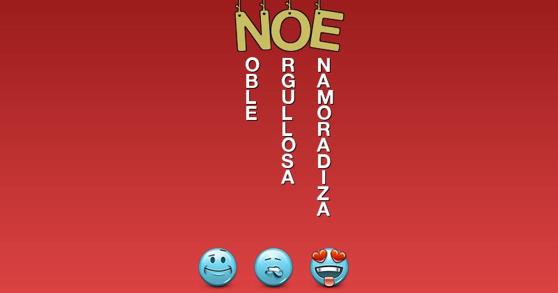 Emoticones para noe - Emoticones para tu nombre