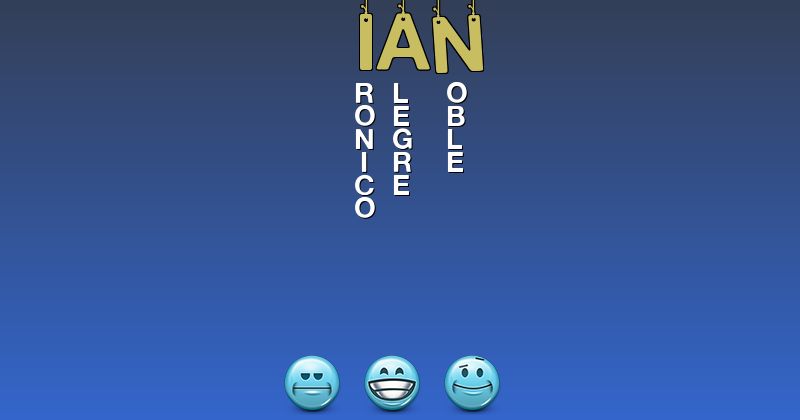 Emoticones para ian - Emoticones para tu nombre