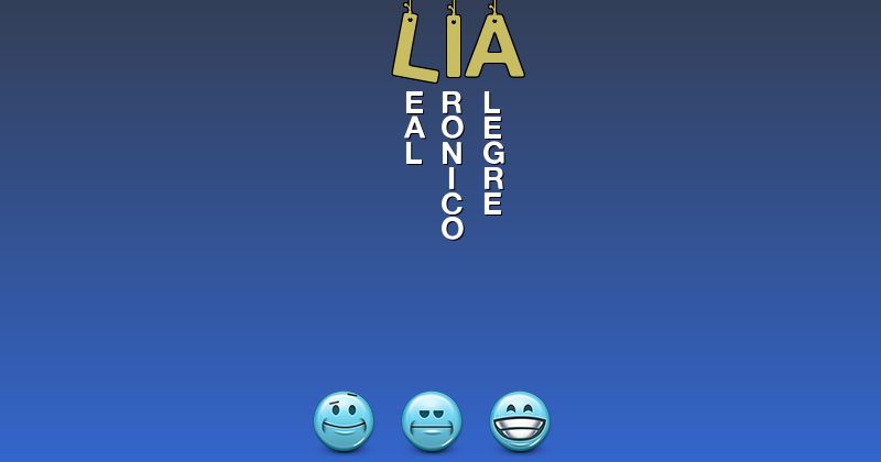 Emoticones para lia - Emoticones para tu nombre