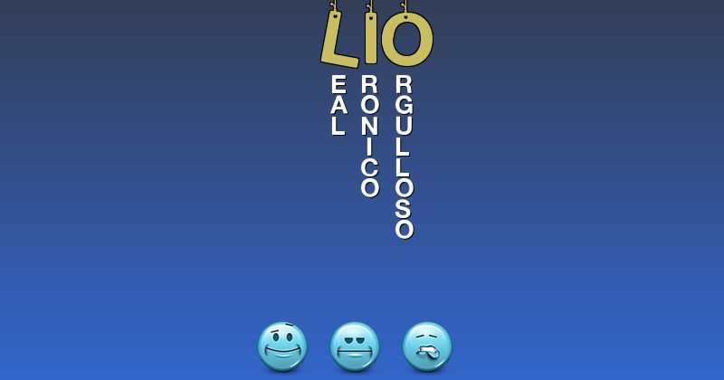 Emoticones para lio - Emoticones para tu nombre