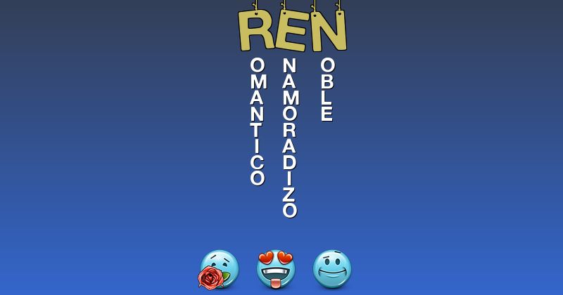 Emoticones para ren - Emoticones para tu nombre