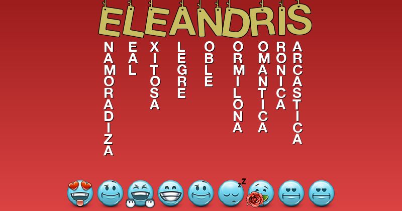Emoticones para eleandris - Emoticones para tu nombre