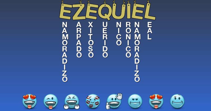 Emoticones para ezequiel - Emoticones para tu nombre