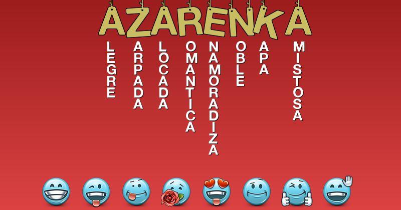 Emoticones para azarenka - Emoticones para tu nombre