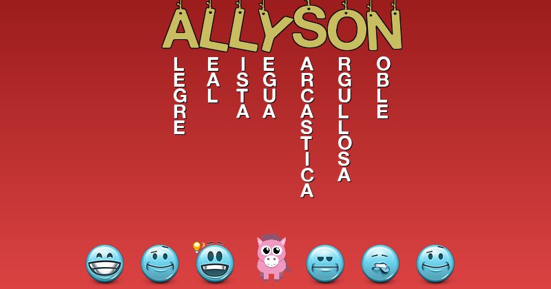 Emoticones para allyson - Emoticones para tu nombre