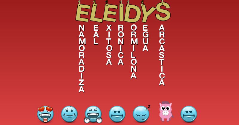 Emoticones para eleidys - Emoticones para tu nombre