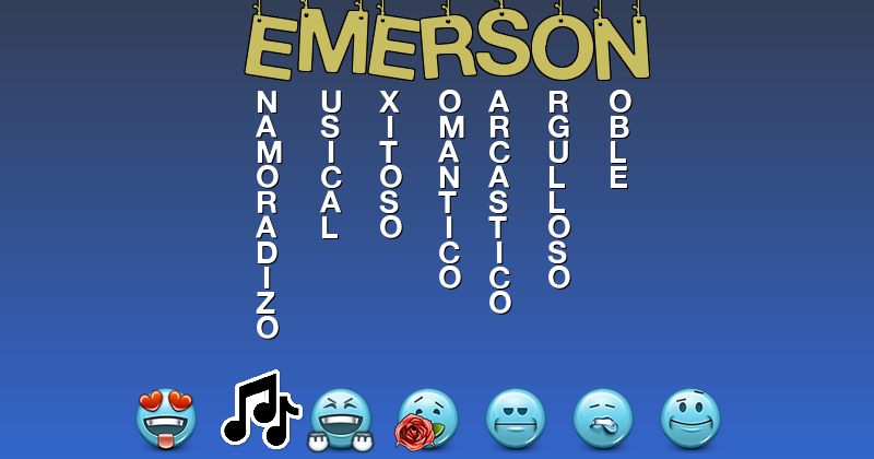 Emoticones para emerson - Emoticones para tu nombre