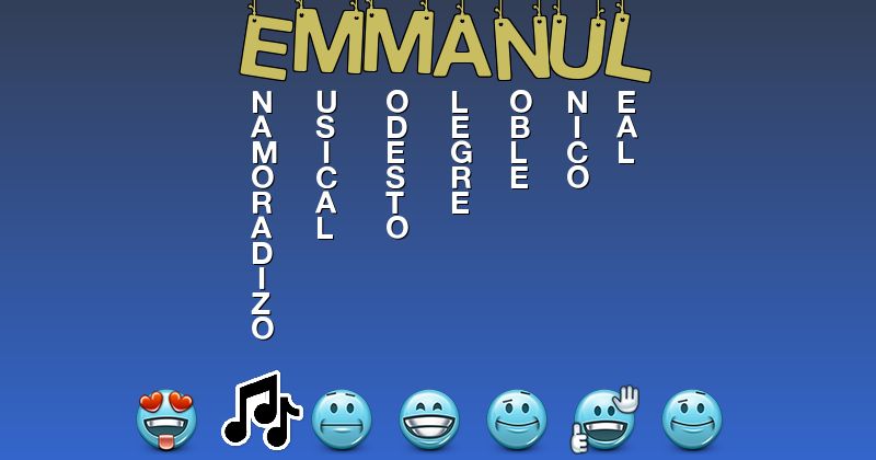Emoticones para emmanul - Emoticones para tu nombre
