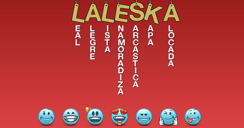 Emoticones para laleska - Emoticones para tu nombre