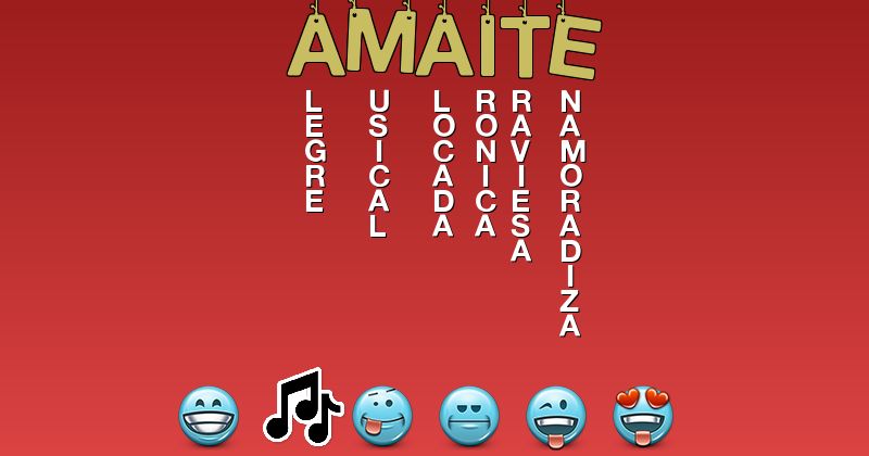 Emoticones para amaite - Emoticones para tu nombre