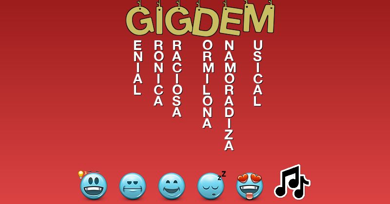 Emoticones para gigdem - Emoticones para tu nombre