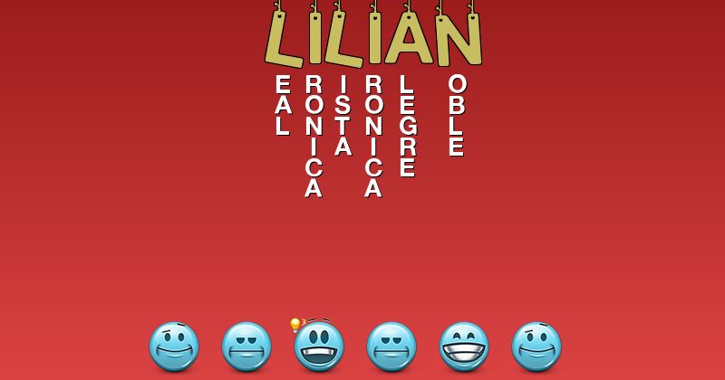 Emoticones para lilian - Emoticones para tu nombre