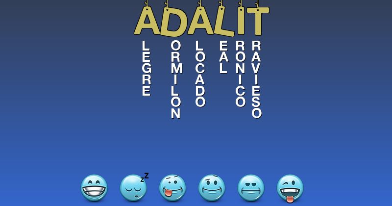 Emoticones para adalit - Emoticones para tu nombre
