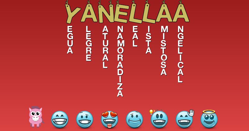 Emoticones para yañellaa - Emoticones para tu nombre