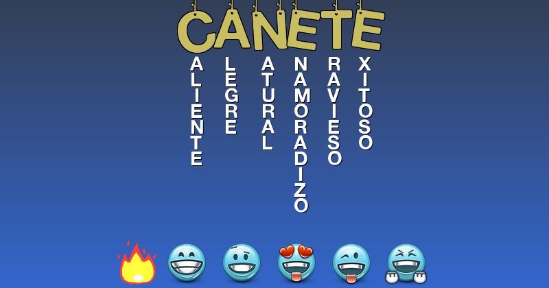 Emoticones para cañete - Emoticones para tu nombre