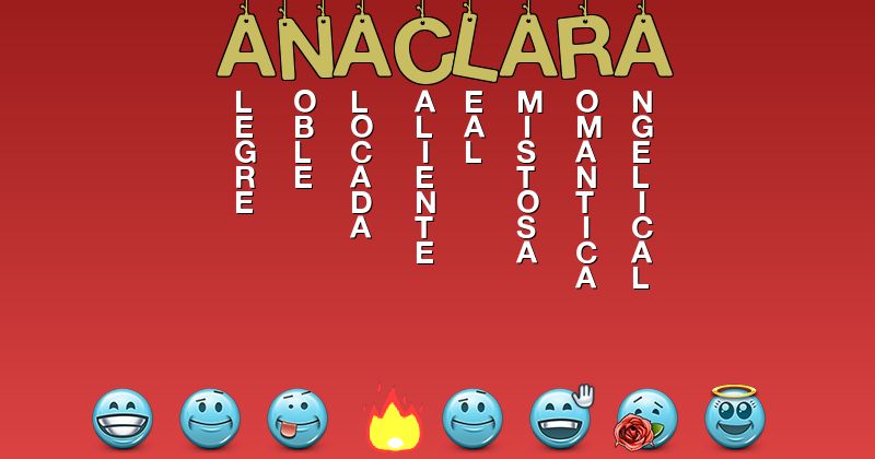 Emoticones para anaclara - Emoticones para tu nombre