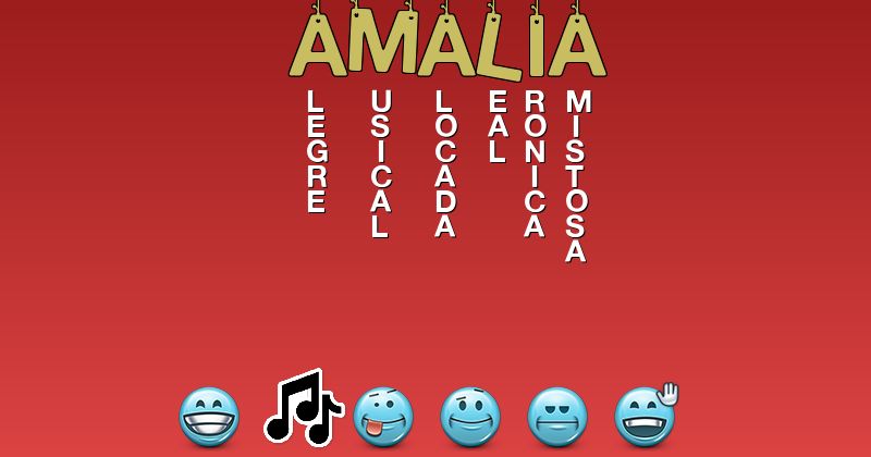 Emoticones para amalia - Emoticones para tu nombre