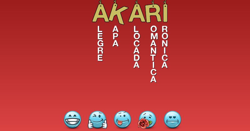 Emoticones para akari - Emoticones para tu nombre