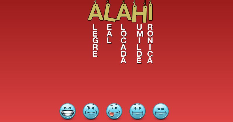 Emoticones para alahi - Emoticones para tu nombre