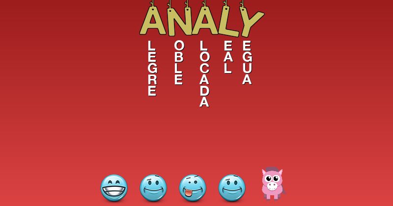 Emoticones para analy - Emoticones para tu nombre