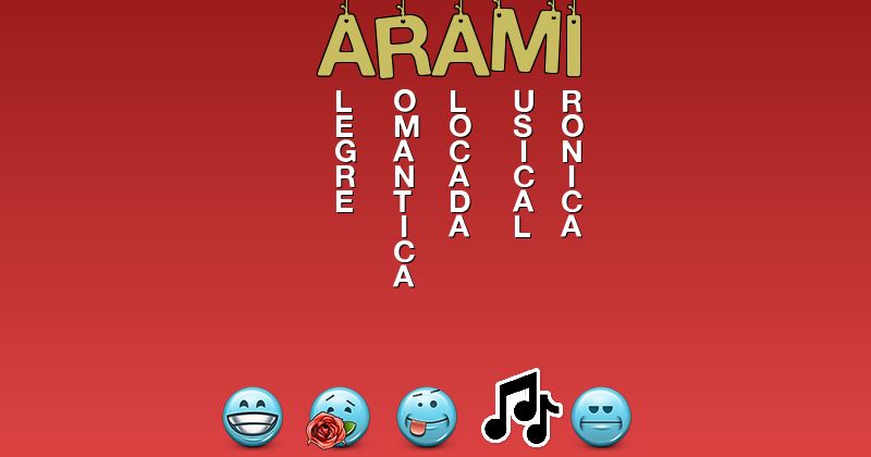 Emoticones para arami - Emoticones para tu nombre