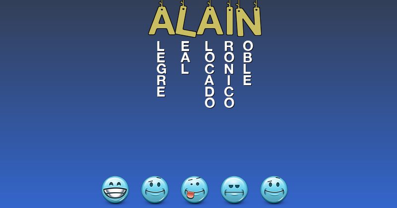 Emoticones para alain - Emoticones para tu nombre
