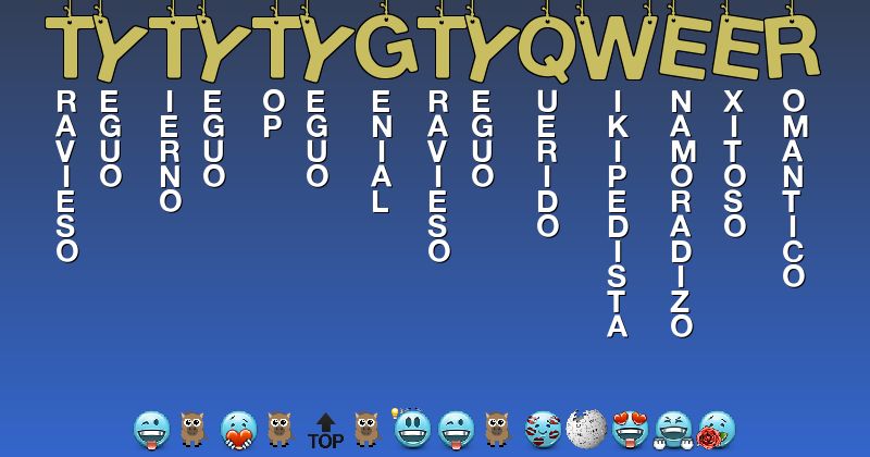 Emoticones para tytytygtyqwe3e23r3 - Emoticones para tu nombre