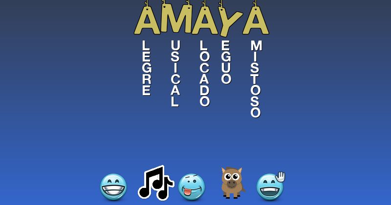 Emoticones para amaya - Emoticones para tu nombre