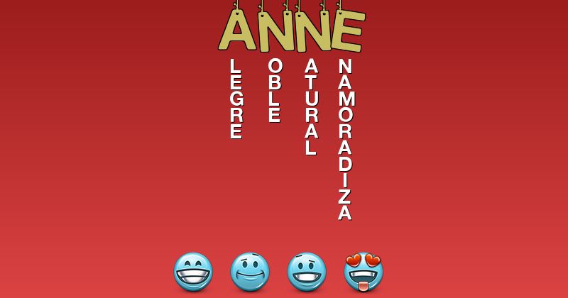 Emoticones para anne - Emoticones para tu nombre